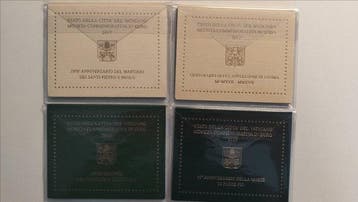 Vaticaan. 2 Euro 2017/2018 (4 coins) (Zonder minimumprijs)