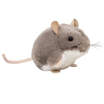 Muis knuffel - pluche - grijs - 9 cm, Kinderen en Baby's, Speelgoed | Knuffels en Pluche, Verzenden, Nieuw