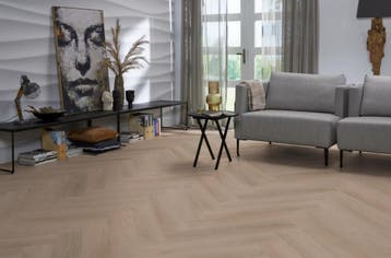 YUP Merton herringbone dryback dark oak, Verzenden, Nieuw