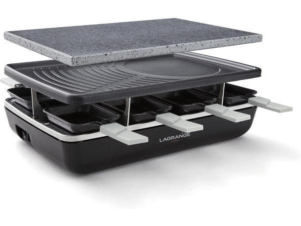 Veiling - Lagrange Element Black Grill + grillsteen - 1200W, Witgoed en Apparatuur, Grillplaten, Nieuw