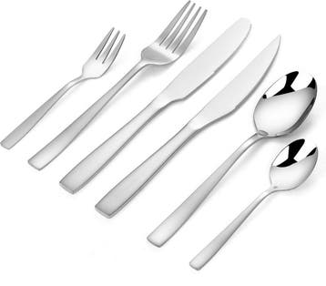 HI NATURE™ Besteksets - 6 Persoons Bestekset 100% RVS, Ophalen of Verzenden, Nieuw