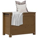 vidaXL Opbergbox honingbruin 60x32x45,5 cm massief, Verzenden, Nieuw