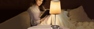 Tafellamp Lumière Taupe 32x13x13cm (Lampen, Interieur), Huis en Inrichting, Lampen | Hanglampen, Verzenden, Nieuw