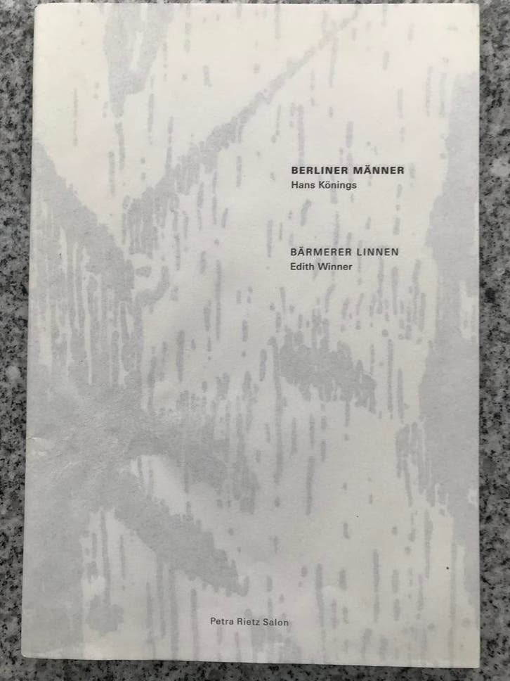 Berliner Manner – Hans Konings/ Barmerer Linnen, Boeken, Kunst en Cultuur | Beeldend, Schilder- en Tekenkunst, Gelezen, Verzenden