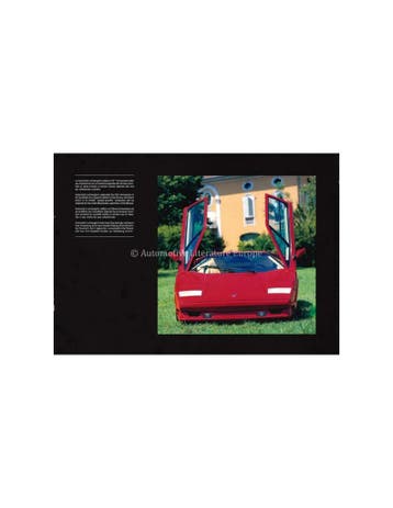 1988 LAMBORGHINI COUNTACH 5000 QV 25TH ANNIVERSARY BROCHURE, Nieuw, Author