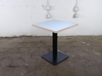 Bijzettafel De Valk mintgroen multiplex zwart frame jong geb, Verzenden, Gebruikt