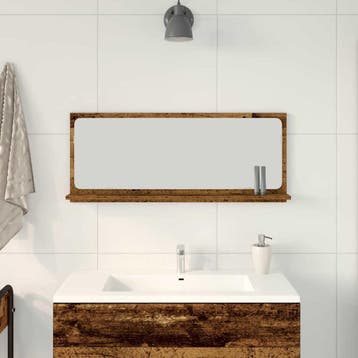 vidaXL Spiegelplank Oud hout 90 x 10,5 x 37 cm Bewerkt hout, Verzenden, Nieuw