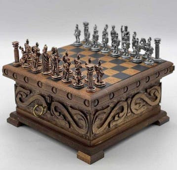 Schaakspel - Hout