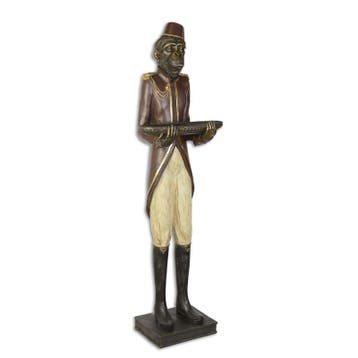 A RESIN FIGURINE OF A MONKEY BUTTLER (Beeldjes - Decoratie), Verzenden, Nieuw
