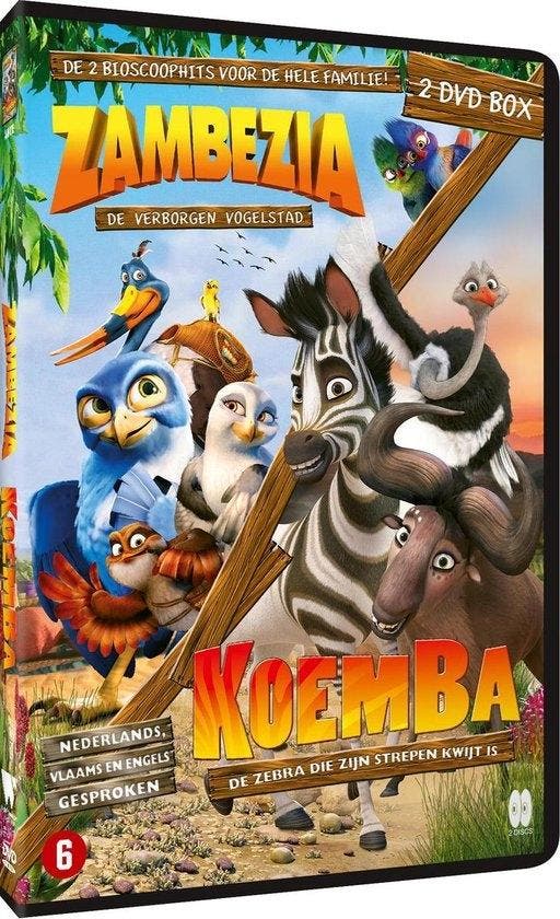 Zambezia + Koemba (2dvd) - DVD, Cd's en Dvd's, Dvd's | Tekenfilms en Animatie, Verzenden