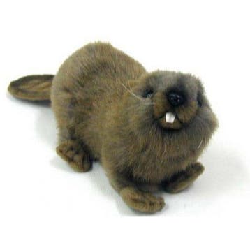 Hansa bever knuffel - pluche - 20 cm - beverknuffel, Verzenden, Nieuw