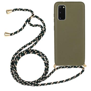 Galaxy S21 FE Crossbody TPU Hoesje met Koord Groen, Ophalen of Verzenden, Nieuw
