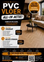 PVC VLOER ALL IN ACTIE V.A €45,- /M2, Ophalen of Verzenden, Nieuw, Crème