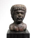 Oud-Romeins Brons Buste, Hoofd van Janus, Antiek en Kunst