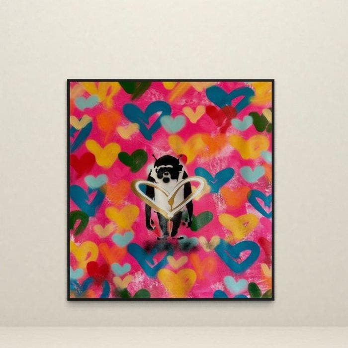 FreeSpeech (XX) - SCHMETTERLINGE IM BAUCH - XL - Banksy, Antiek en Kunst, Kunst | Schilderijen | Modern