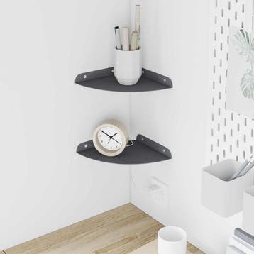 vidaXL Drijvende plank met plank 2 pcs Antraciet 18 x 18 x 2, Verzenden, Nieuw