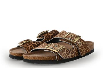 Esprit Slippers in maat 39 Panter, Kleding | Dames, Slippers, Overige kleuren, Verzenden, Zo goed als nieuw