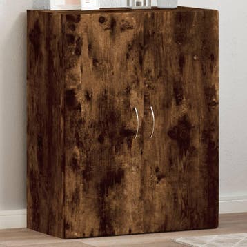 vidaXL Archiefkast 60x32x77,5 cm bewerkt hout gerookt, Verzenden, Nieuw