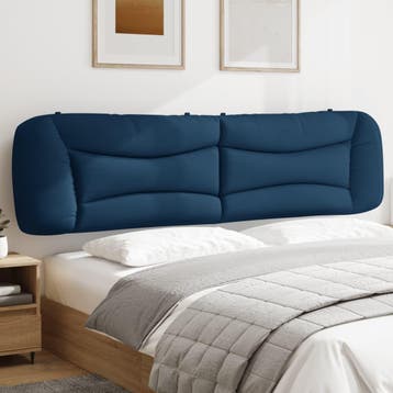 vidaXL Hoofdbordkussen Hvar 200 cm stof blauw, Huis en Inrichting, Verzenden, Nieuw, Blauw, Stof