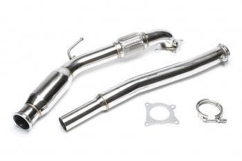 Downpipe 3 INCH 76mm met 200 cells sportkat VW Jetta 4 162, Auto-onderdelen, Uitlaatsystemen, Nieuw, Volkswagen, Ophalen of Verzenden