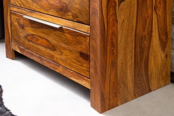Dressoir PURE 100 cm sheeshamhout bruine steenafwerking -, Huis en Inrichting, Kasten | Dressoirs, Ophalen of Verzenden, Nieuw