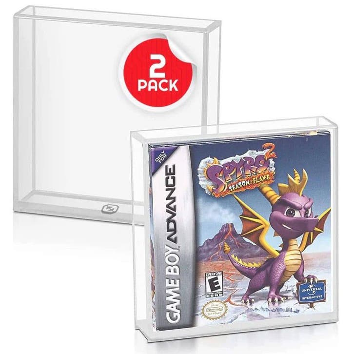 Acrylic Case 2-Pack for Gameboy/Gameboy Advance Games (TCG), Hobby en Vrije tijd, Verzamelkaartspellen | Overige, Zo goed als nieuw