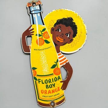 Florida Boy Orange - Emaille plaat - Emaille