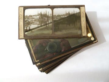 14 stereoviews on glass 17x8,5cm, Rolland, 1897 - 19th