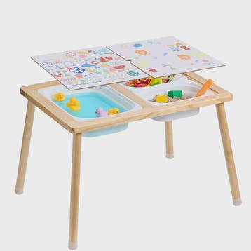 Houten Sensorische Activiteitentafel voor Kinderen met 3 Opb, Verzenden, Nieuw