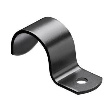 Buiskoppeling Kapbeugel één Lip Ø 21,3 mm Zwart Gelakt, Verzenden, Nieuw