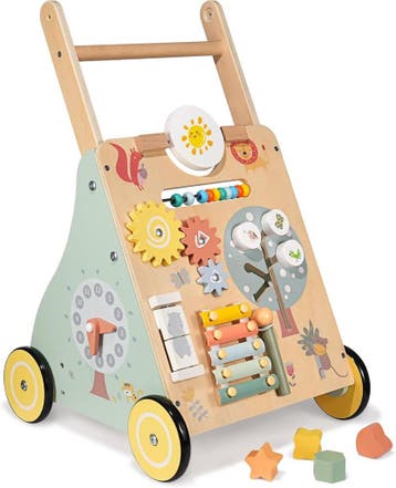 Multifunctionele Loopwagen - Berken | Retourdeal | OP=OP, Ophalen of Verzenden, Zo goed als nieuw, Duwvoertuig