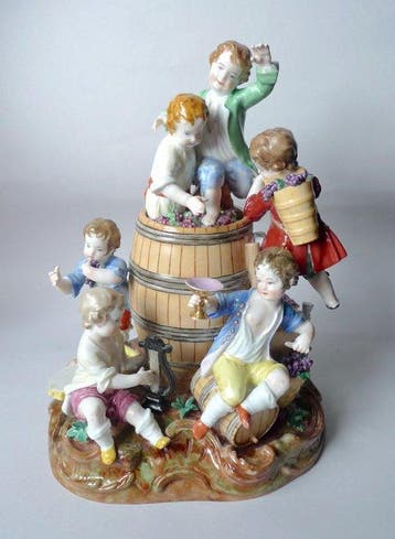 Samson - Meissen after - Johann Carl Schöneit - Figuur - La