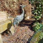 sculptuur, Elegant Heron - 83 cm - Metaal