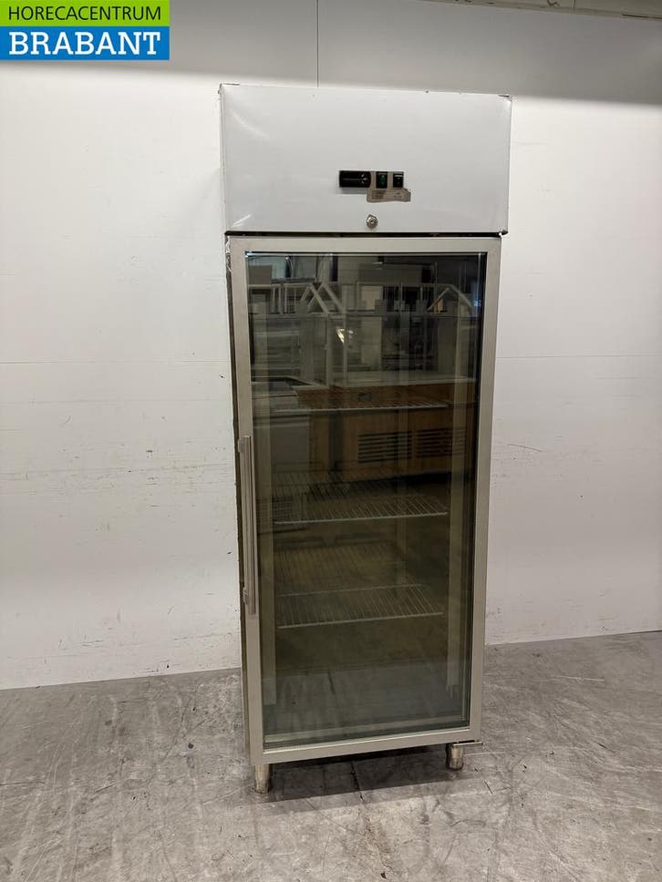 RVS HCB Glasdeurvrieskast Vrieskast met glazen deur 650, Zakelijke goederen, Horeca | Keukenapparatuur, Gebruikt, Ophalen of Verzenden