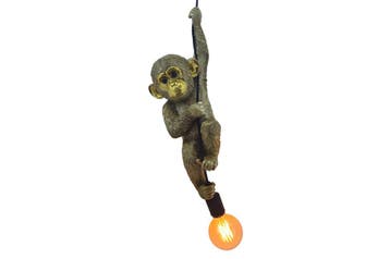 Hanglamp AAP 55 cm handgemaakte apensculptuur goud - 48008, Huis en Inrichting, Ophalen of Verzenden, Nieuw