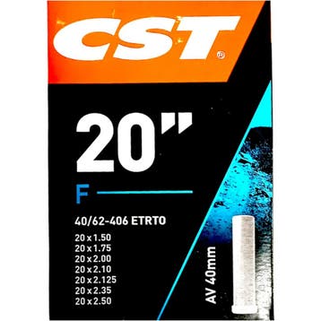 CST 20 inch fietsbinnenband Hollands ventiel zwart met ET..., Fietsen en Brommers, Fietsonderdelen, Ophalen of Verzenden, Nieuw