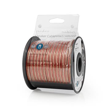 Speakerkabel 2x 1,50 mm2 koperkern | 25 m. luidsprekersnoer, Audio, Tv en Foto, Ophalen of Verzenden, Nieuw, Luidsprekerkabel