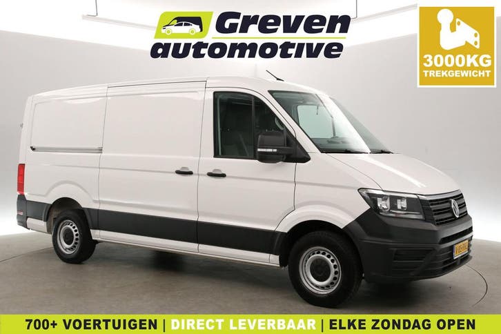 Volkswagen Crafter 2.0 TDI L3H2 140PK, Auto's, Bestelauto's, Onderhoudsboekje, Lease, Automaat, Wit, Volkswagen, Financial lease