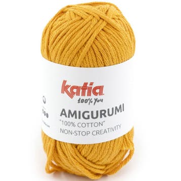 Katia Amigurumi 20 gram - 71 Mosterdgeel - Haakkatoen Gare, Ophalen of Verzenden, Nieuw