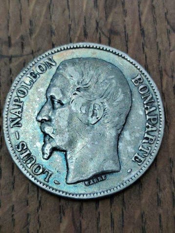 Frankrijk. Napoléon III. 5 Francs 1852-A, Paris (Zonder