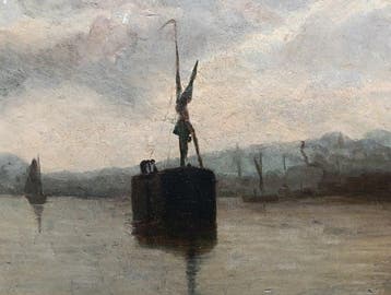 Europese school (XIX) - Rust over de haven