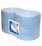 Industriepapier 2-lgs blauw 190 mtr x 26 cm - 2 rollen, Verzenden