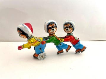 TPS - Blikken speelgoed - Champ on Ice - Bear Skater Trio
