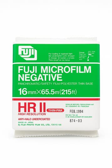 Fujifilm Microfilm Negative Super HR21 (A21)–16mm ×65., Verzenden, Nieuw