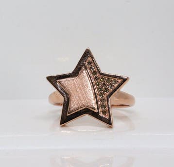 Zonder minimumprijs - Ring Zilver - 0.16ct. tw. Diamant, Nieuw