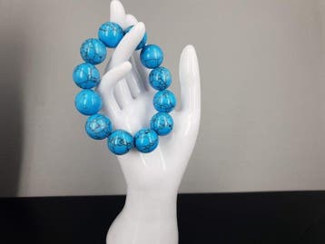 Natuurlijke turquoise edelsteen circuit: 15 cm - 16 cm -