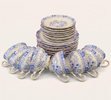 Seltmann Weiden - Blue Floral Motif - Koffie- en theeservies
