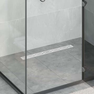 vidaXL Doucheafvoer met Lijndesign Zilver 70 cm Roestvrij, Verzenden, Nieuw