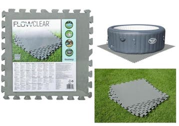 Ondervloer zwembad foam 9 stuks | Tweedekansje | OP=OP, Tuin en Terras, Ophalen of Verzenden, Zo goed als nieuw, Grondzeil