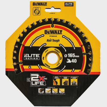DEWALT DT10640 Cirkelzaagblad 165mm, 40T - Duurzaam & Precis, Verzenden, Nieuw